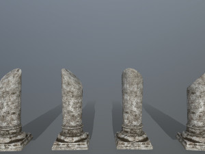 broken column Modelo 3D
