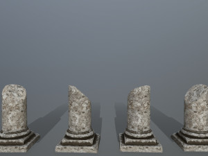 broken column Modelo 3D