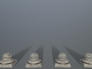 broken column Modelo 3D