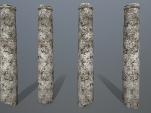 broken column Modelo 3D