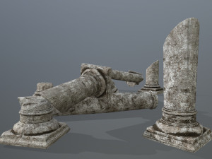 broken column Modelo 3D