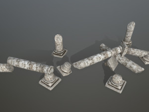 broken column Modelo 3D