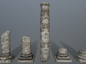 broken column Modelo 3D