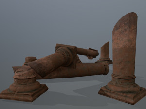 broken column 3D Model