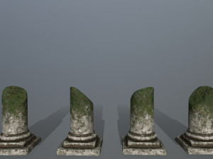 broken pillar 3Dモデル