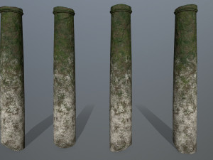 broken pillar 3Dモデル