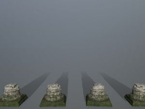 broken pillar 3Dモデル
