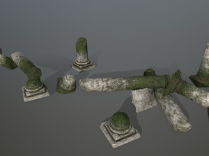 broken pillar 3Dモデル
