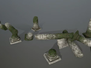 broken pillar 3D Model