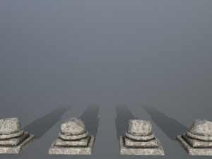 broken pillar Modèle 3D