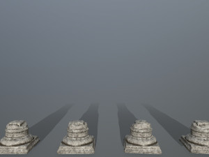 broken pillar Modèle 3D