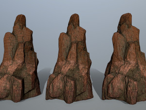 desert rocks Model 3D