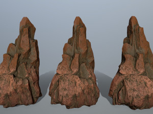 desert rocks Model 3D