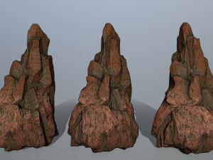 desert rocks Model 3D