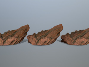 desert rocks Model 3D
