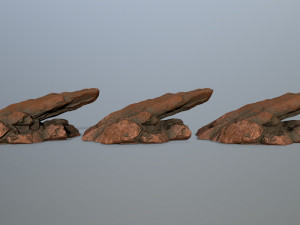 desert rocks Model 3D