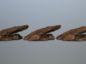 desert rocks Model 3D