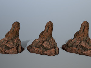 desert rocks Model 3D
