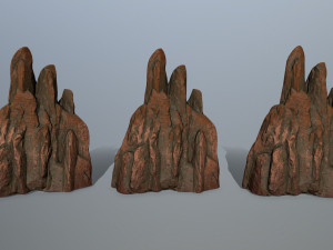 desert rocks Model 3D