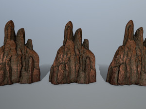 desert rocks Model 3D