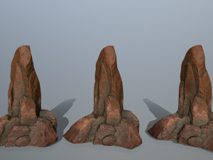 desert rocks Model 3D