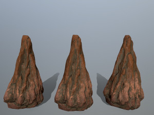 desert rocks Model 3D