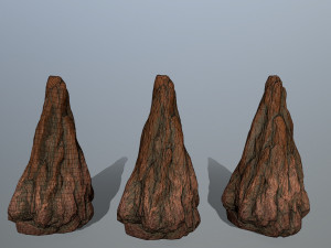 desert rocks Model 3D