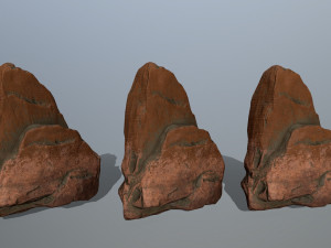 desert rocks Model 3D