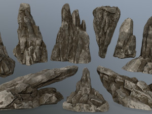 rocks 3D-Modell