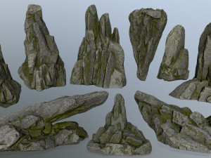 rocks 3D मॉडल