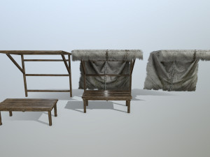 marketbench Modèle 3D