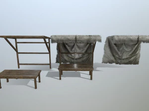 marketbench 3D Model