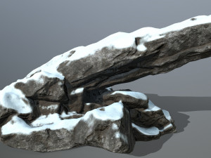 snow rocks 3D 模型
