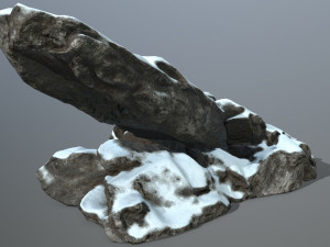 snow rocks 3D 模型