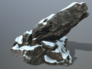 snow rocks 3D 模型