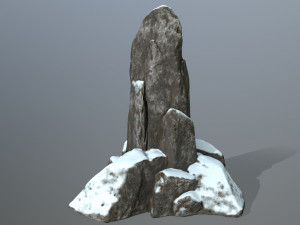 snow rocks 3D 模型