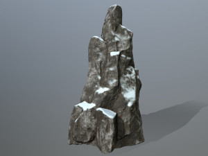 snow rocks 3D 模型