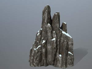 snow rocks 3D 模型