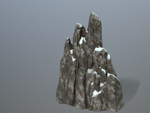snow rocks 3D 模型