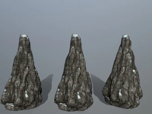 snow rocks 3D Model