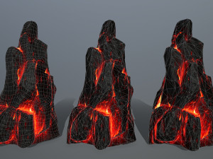 lava rocks 3D Model