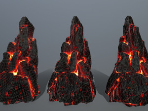 lava rocks 3D Model