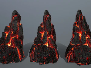 lava rocks 3D Model