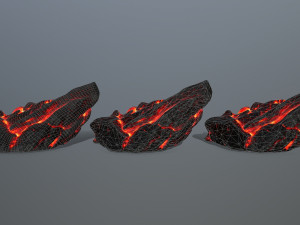 lava rocks 3D Model