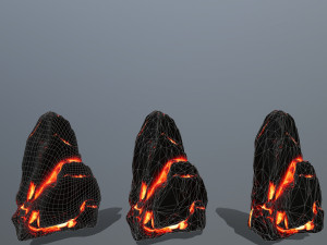 lava rocks 3D Model