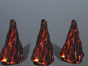 lava rocks 3D Model