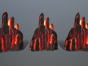 lava rocks 3D Model
