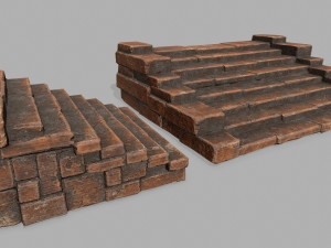 ruin set 3D मॉडल