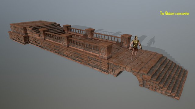 ruin set 1 Modelo 3D .c4d .max .obj .3ds .fbx .stl .blend 