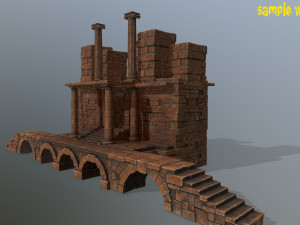 ruin set Modelo 3D